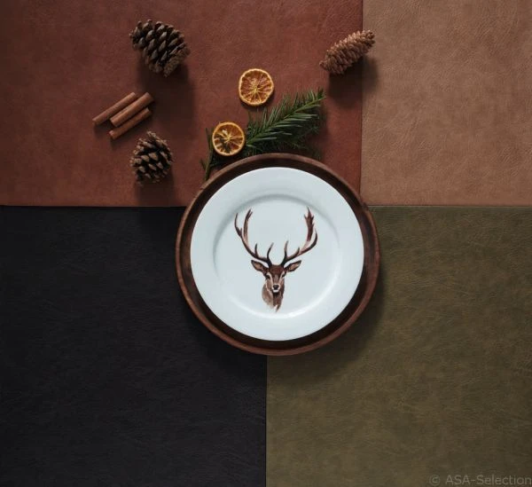 ASA Selection Placemat - Vegan Leather - Nougat - 46 x 33 cm ASA Selection Placemat - Vegan Leather - Nougat - 46 X 33 Cm -Goedkope Keuken Benodigdheden Ledersets vegan