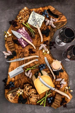 Laguiole Style De Vie Kaasmessen / Kaasmessenset Luxury Line Eikenhout Stonewash - 3 Stuks -Goedkope Keuken Benodigdheden LuxKaasV2EikStone 5