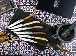 Laguiole Style De Vie Steakmessen Luxury Line 6 Stuks -Goedkope Keuken Benodigdheden Luxury line steakmessen gemengd hout sf gr 3