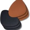 Jay Hill Onderzetters - Vegan Leer - Zwart / Cognac - Organic - Dubbelzijdig - 13 X 11 Cm - 6 Stuks -Goedkope Keuken Benodigdheden Ontwerp zonder titel 10 2