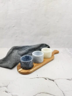 Jay Hill Serveerplank - Met Marmeren Schaaltjes - 37 X 11 Cm -Goedkope Keuken Benodigdheden PSX 20220429 164757