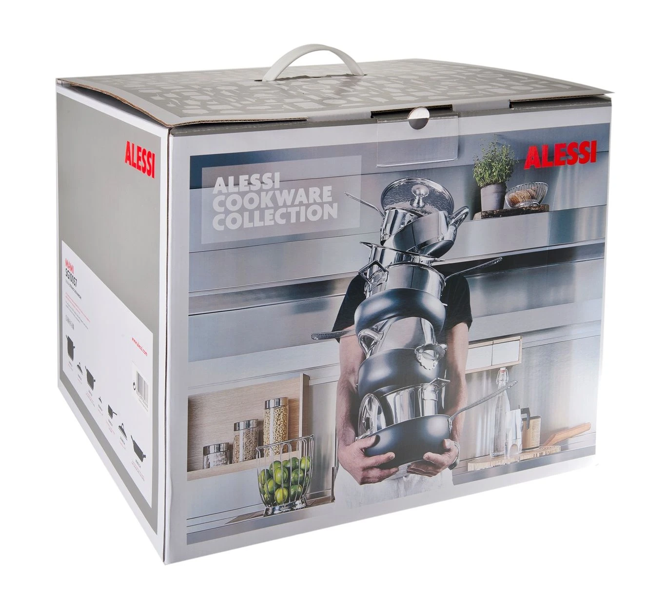 Alessi Pannenset Mami - SG100S7 - 4 delige set - door Stefano Giovannoni Alessi Pannenset Mami - SG100S7 - 4 Delige Set - Door Stefano Giovannoni -Goedkope Keuken Benodigdheden SG100S7 01 alessi mami aanbieding verpakking