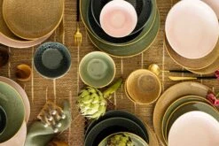 Jay Hill Serviesset Alderney - 4-delig - Bruin/Geel -Goedkope Keuken Benodigdheden Set 2 Sfeer Eilanden Klein 6 9