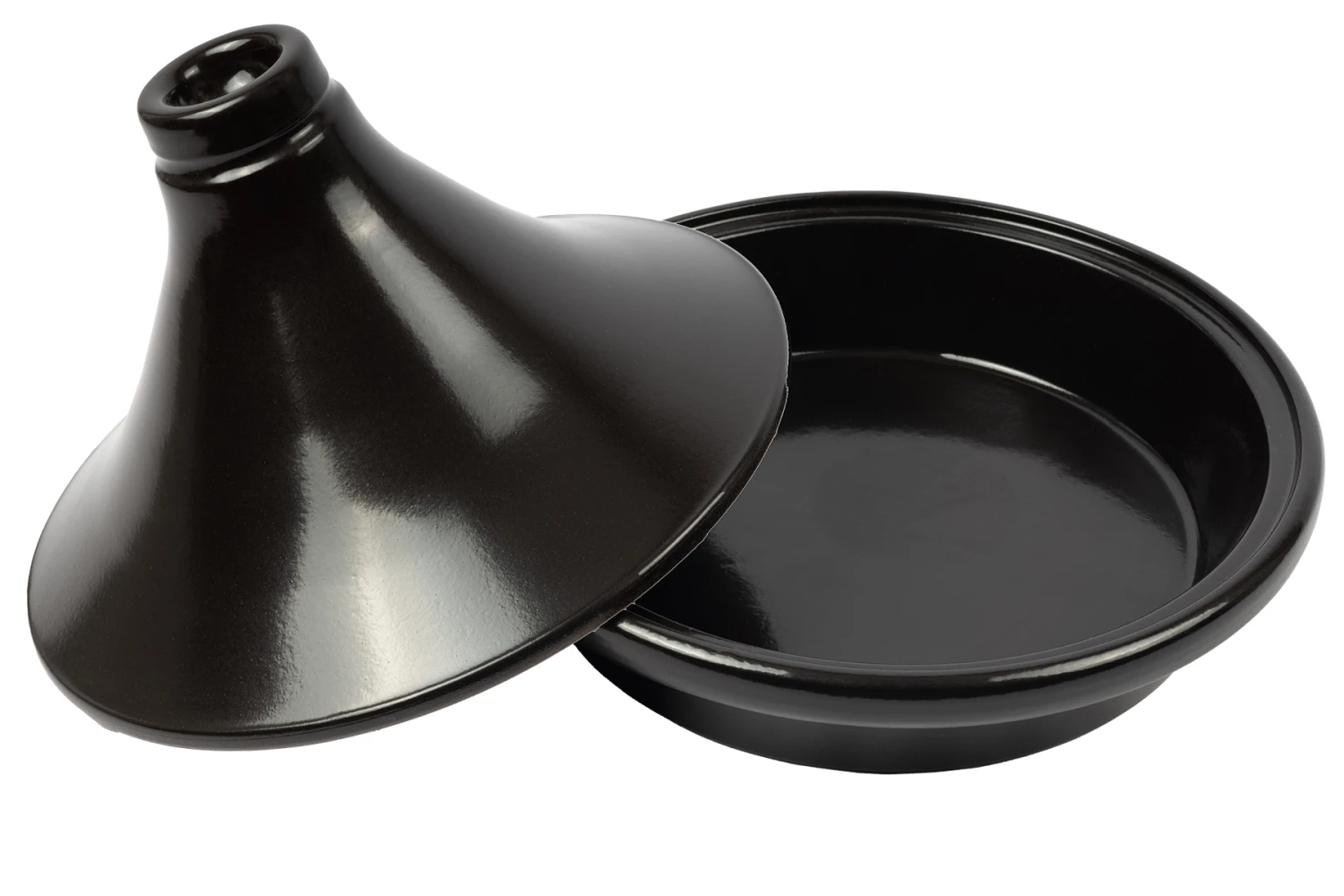 Cookinglife Tajine Regas - Aardewerk - Zwart - ø 32 cm / 3 liter Cookinglife Tajine Regas - Aardewerk - Zwart - ø 32 Cm / 3 Liter -Goedkope Keuken Benodigdheden Tajine zwart
