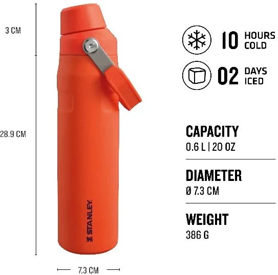 Stanley Waterfles The Aerolight IceFlow Fast Flow - Tigerlily Plum - 600 ml Stanley Waterfles The Aerolight IceFlow Fast Flow - Tigerlily Plum - 600 Ml -Goedkope Keuken Benodigdheden TheAerolight IceFlow WaterBottleFastFlow 0.6L