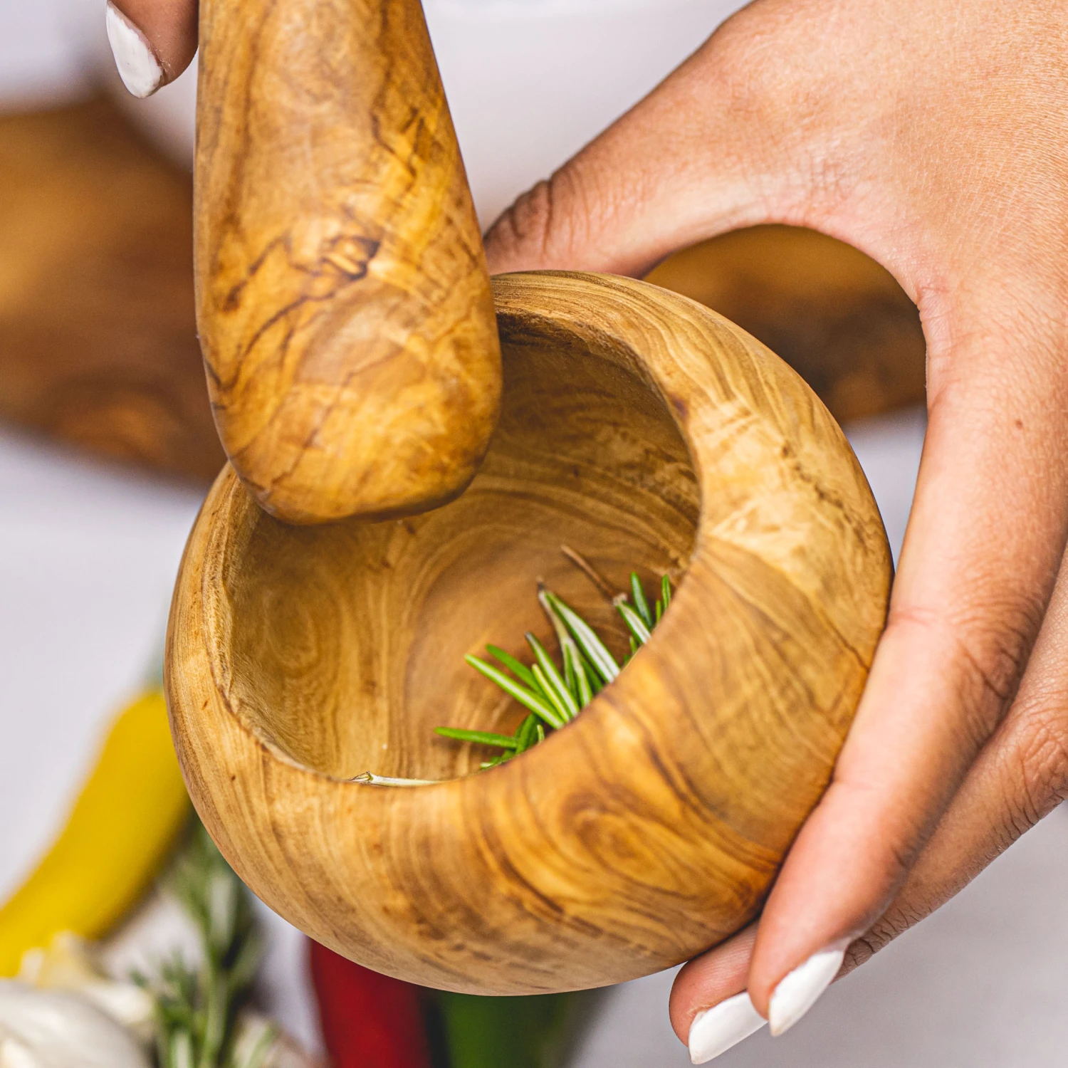 Jay Hill Vijzel Tunea - Olijfhout - ø 10 cm Jay Hill Vijzel Tunea - Olijfhout - ø 10 Cm -Goedkope Keuken Benodigdheden TuneaHand 17