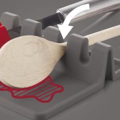 Vacu Vin Lepelhouder - Grijs 3 Vacu Vin Lepelhouder - Grijs -Goedkope Keuken Benodigdheden UtensilRest Instructions