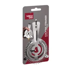 Vacu Vin Cocktail Zeef - Zilver - ø 9.5 Cm 5 Vacu Vin Cocktail Zeef - Zilver - ø 9.5 Cm -Goedkope Keuken Benodigdheden VV CocktailStrainer Packshot VV9