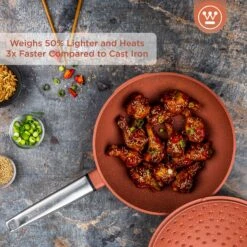 Westinghouse Wokpan Performance - Rebel Red - ø 28 Cm - Standaard Anti-aanbaklaag -Goedkope Keuken Benodigdheden WCCW0095028OR 2