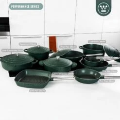 Westinghouse Koekenpan Performance - Gracious Green - ø 24 Cm - Standaard Anti-aanbaklaag 6 Westinghouse Koekenpan Performance - Gracious Green - ø 24 Cm - Standaard Anti-aanbaklaag -Goedkope Keuken Benodigdheden WCFP0095024SG 6