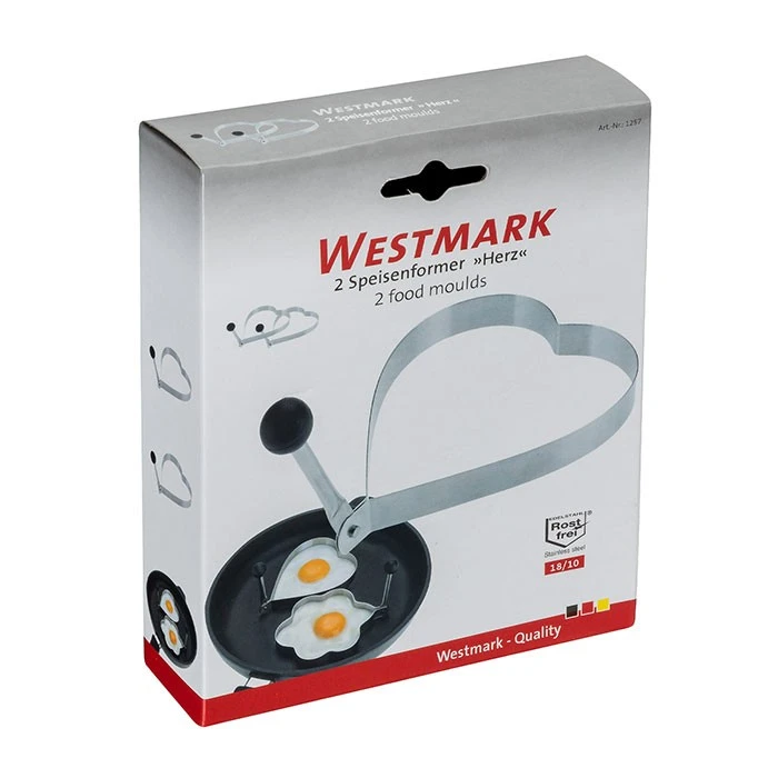 Westmark Ei Bakring hart - 2 stuks Westmark Ei Bakring Hart - 2 Stuks -Goedkope Keuken Benodigdheden Westmark Bakvorm Hart 3