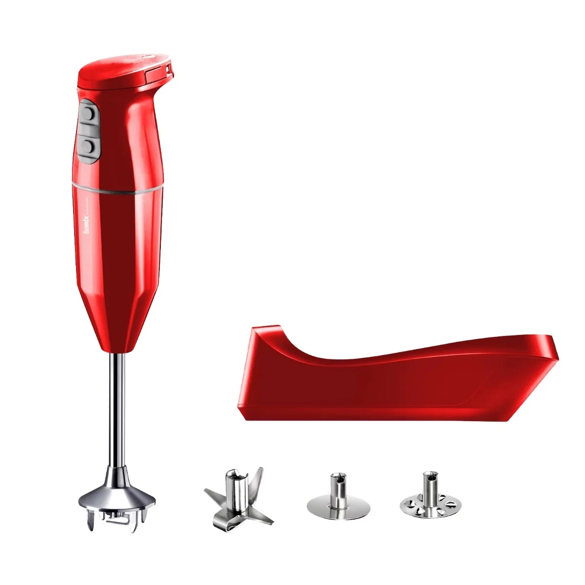 Bamix draadloze staafmixer / keukenmachine - 3 snelheden - Cordless Plus Rood Bamix Draadloze Staafmixer / Keukenmachine - 3 Snelheden - Cordless Plus Rood -Goedkope Keuken Benodigdheden