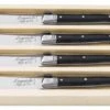 Laguiole Style De Vie Botermessen Zwart - 4 Stuks