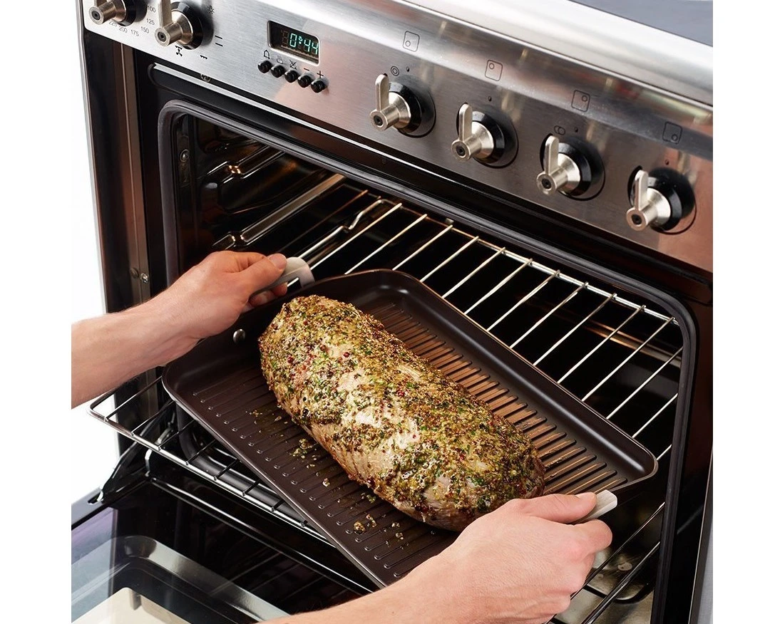 Valira Grillpan Aire Ceramic met handgrepen - 34 x 25 cm - keramische anti-aanbaklaag Valira Grillpan Aire Ceramic Met Handgrepen - 34 X 25 Cm - Keramische Anti-aanbaklaag -Goedkope Keuken Benodigdheden ceramic grill pan aire 12 1