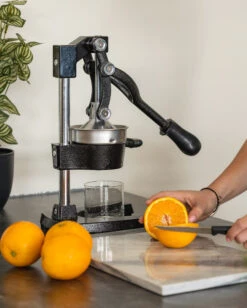 Sareva Citruspers - Gietijzer - Hevelmodel - Zwart -Goedkope Keuken Benodigdheden citruspers 2 1