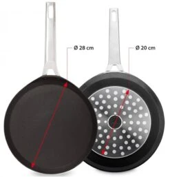 Valira Pannenkoekenpan Aire - ø 28 Cm - Standaard Anti-aanbaklaag 4 Valira Pannenkoekenpan Aire - ø 28 Cm - Standaard Anti-aanbaklaag -Goedkope Keuken Benodigdheden crepepan2