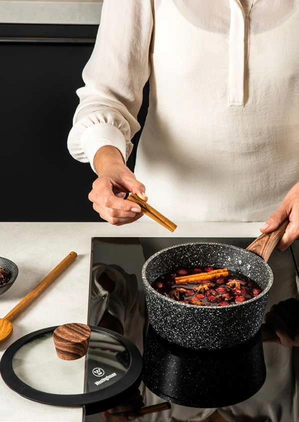 Westinghouse Steelpan Marble Wood - ø 20 cm / 2.1 liter Westinghouse Steelpan Marble Wood - ø 20 Cm / 2.1 Liter -Goedkope Keuken Benodigdheden dgasga 1