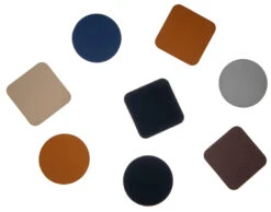 Jay Hill Onderzetters - Vegan Leer - Grijs / Roze - Dubbelzijdig - 10 X 10 Cm - 6 Stuks -Goedkope Keuken Benodigdheden diversen 3 8