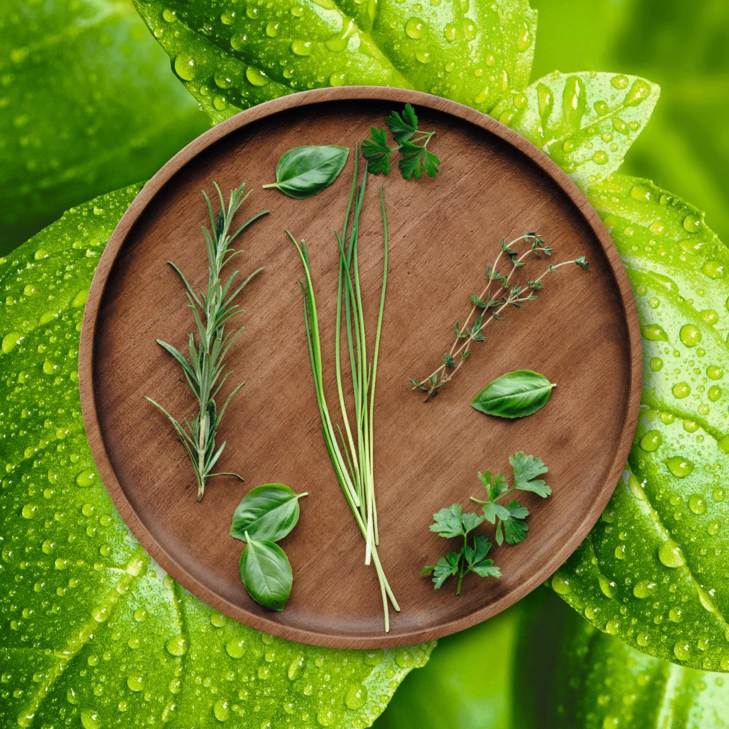 ASA Selection Pizzabord / Onderbord Wood ø 30 cm ASA Selection Pizzabord / Onderbord Wood ø 30 Cm -Goedkope Keuken Benodigdheden grande wood holzteller kraeuter 2 2