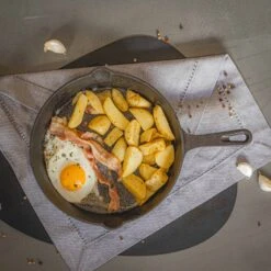 Blackwell Koekenpan - Gietijzer - ø 25 Cm - Zonder Anti-aanbaklaag -Goedkope Keuken Benodigdheden jh gietijzer 002 7