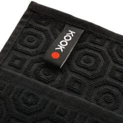 KOOK Keukenhanddoek Inka Zwart 50 X 50 Cm -Goedkope Keuken Benodigdheden keukendoekzwart3