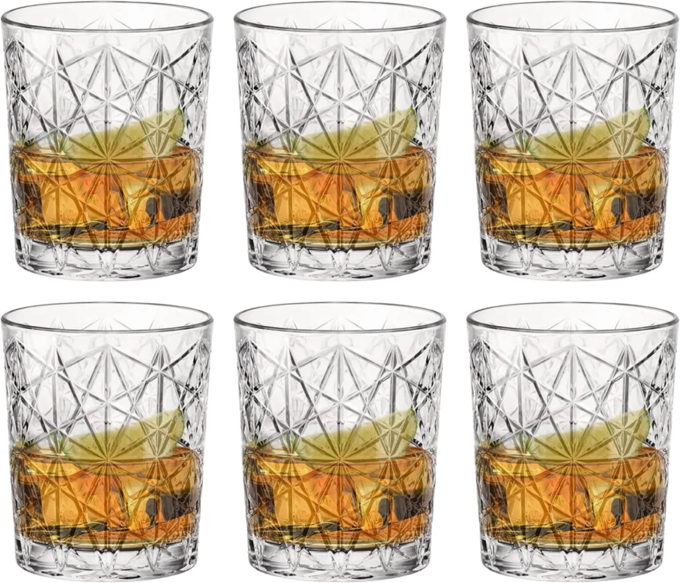 Bormioli Rocco Whiskey Glazen Lounge - 390 Ml - 6 Stuks
