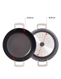 Valira Hapjespan Aire Mediterranean ø 28 Cm - Standaard Anti-aanbaklaag -Goedkope Keuken Benodigdheden non stick mediterranean casserole aire induction 1