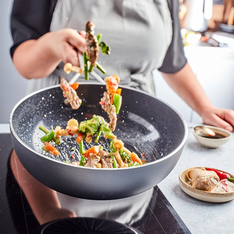 Demeyere Wokpan Alu Plus 3 - Ceraforce - ø 28 cm - keramische anti-aanbaklaag Demeyere Wokpan Alu Plus 3 - Ceraforce - ø 28 Cm - Keramische Anti-aanbaklaag -Goedkope Keuken Benodigdheden pdp masonry