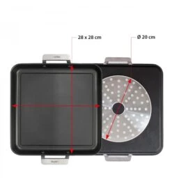 Valira Bakplaat Aire - 28 X 28 Cm - Standaard Anti-aanbaklaag -Goedkope Keuken Benodigdheden plancha28x28cm2