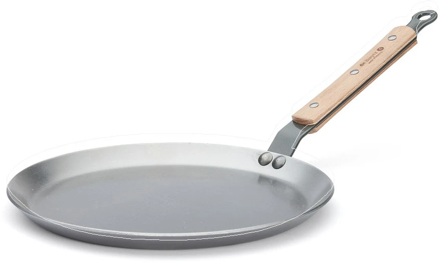 De Buyer pannenkoekenpan Mineral B Hout - ø 24 cm - zonder antiaanbaklaag De Buyer Pannenkoekenpan Mineral B Hout - ø 24 Cm - Zonder Antiaanbaklaag -Goedkope Keuken Benodigdheden poele a crepes en acier mineral b bois