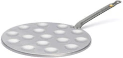 De Buyer Poffertjespan Mineral B - ø 27 Cm - 15 Poffertjes - Zonder Antiaanbaklaag