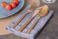 Sareva Bestekset - 16-delig / 4 Personen - Koper -Goedkope Keuken Benodigdheden product 7 2