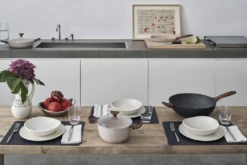 Sambonet Wokpan Rock 'n' Rose - Zwart - ø 32 Cm - Standaard Anti-aanbaklaag -Goedkope Keuken Benodigdheden sambonet rock n rose sfeer8