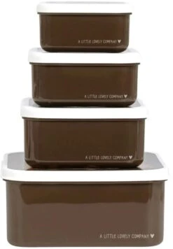 A Little Lovely Company Lunchset - Beren -Goedkope Keuken Benodigdheden sbsebe43 lr 3 lunch snack box set bears