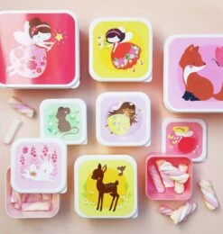 A Little Lovely Company Lunchset - Fee -Goedkope Keuken Benodigdheden sbsefa28 lr 6 lunch and snack box set fairies