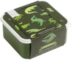 A Little Lovely Company Lunchset - Krokodillen -Goedkope Keuken Benodigdheden sbsevr59 lr 4 lunch snack box set crocodiles