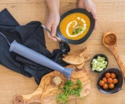 Alessi Staafmixer Set Plissé - Grijs - Michele De Lucchi - MDL10S G -Goedkope Keuken Benodigdheden staafmixer 3 1