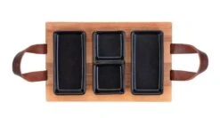 Bowls & Dishes Serveerplank / Tapasplank Streetfood 3-vaks Zwart - Medium 5 Bowls & Dishes Serveerplank / Tapasplank Streetfood 3-vaks Zwart - Medium -Goedkope Keuken Benodigdheden vbb1830.zw 1 1