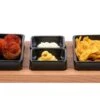 Bowls & Dishes Serveerplank / Tapasplank Streetfood 3-vaks Zwart - Medium