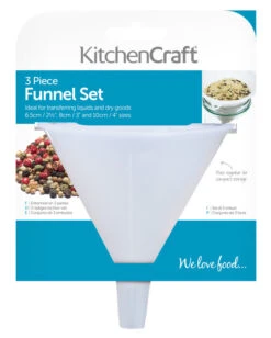 KitchenCraft Trechterset (ø 6.5, ø 8 En ø 10 Cm) 3-Delig -Goedkope Keuken Benodigdheden vjmf4sztwespop2cevj3 01519