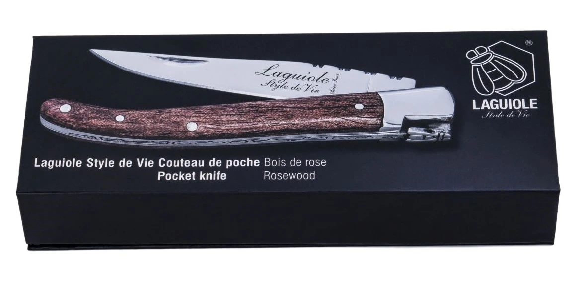 Laguiole Style de Vie Zakmes Rozenhout Laguiole Style De Vie Zakmes Rozenhout -Goedkope Keuken Benodigdheden zakmes rozenhout dicht gr