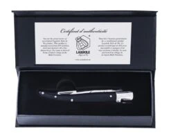 Laguiole Style De Vie Zakmes Zwart Ebbenhout -Goedkope Keuken Benodigdheden zakmes zwart ebbenhout open gr